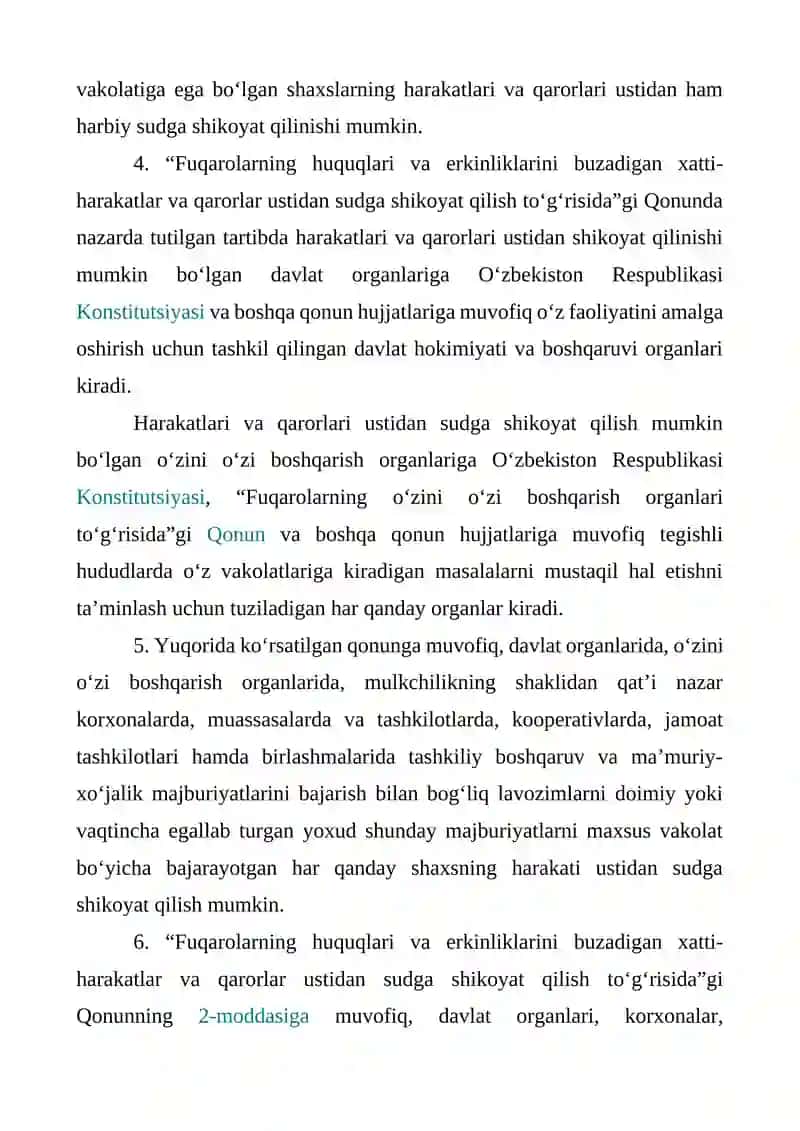 Fuqarolarning Huquq va Erkinliklariga Tajo'zuz Qiladigan Huquqbuzarliklar Uchun Ma'muriy Javobgarlik 4