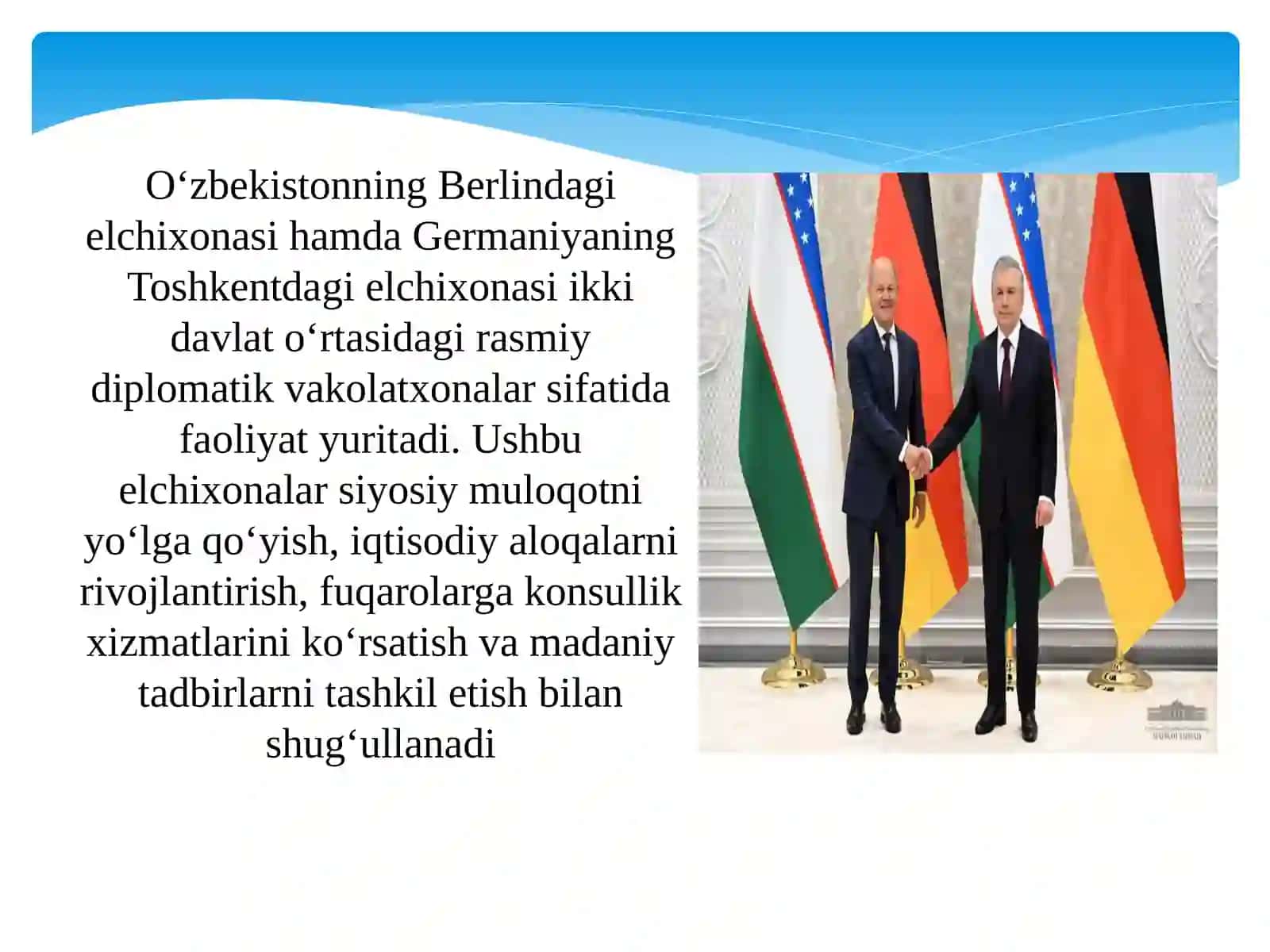 O'zbekiston Respublikasi va xorijiy davlatlar ( Germaniya ) diplomatikxizmati 4