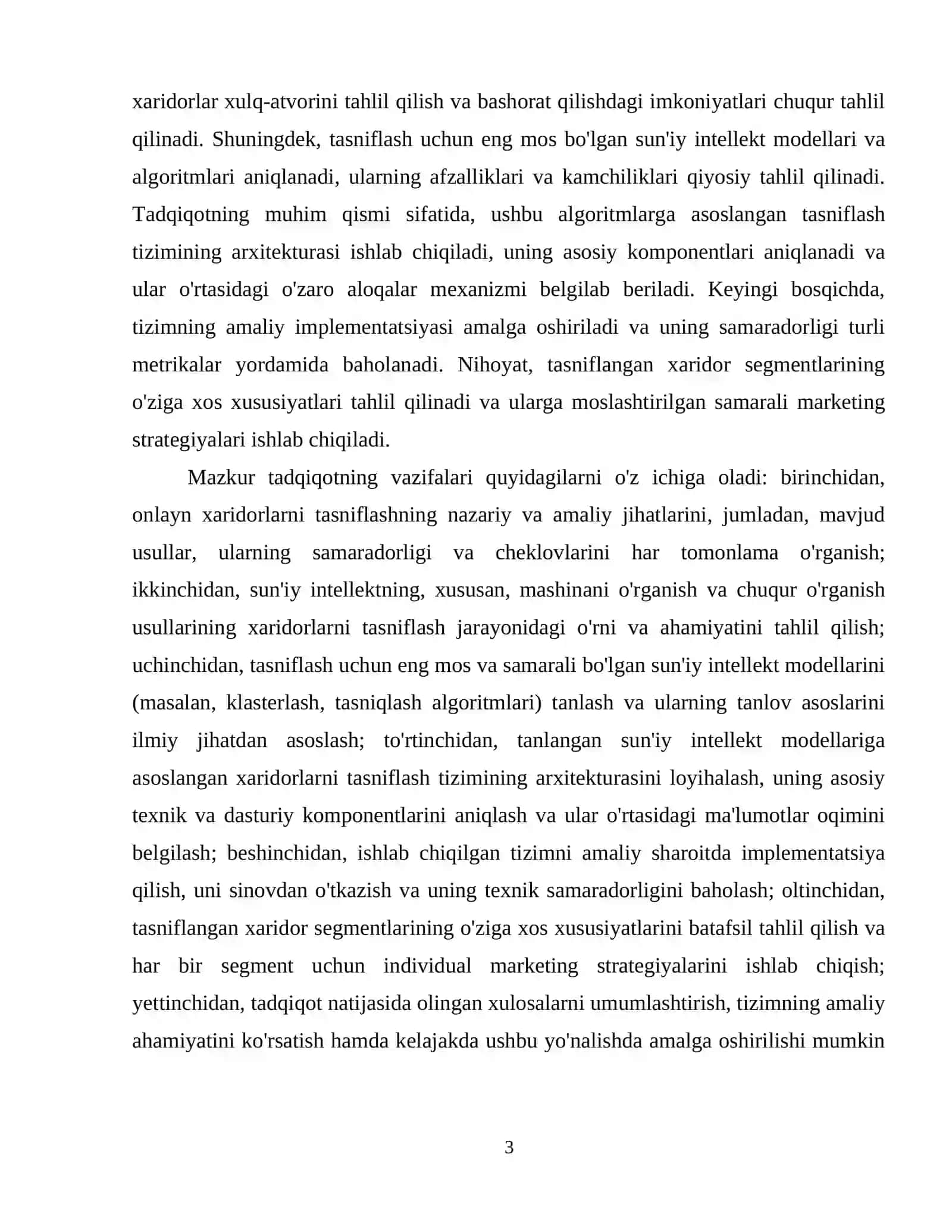 Sun’iy intellekt asosida online xaridorlarni tasniflash 4