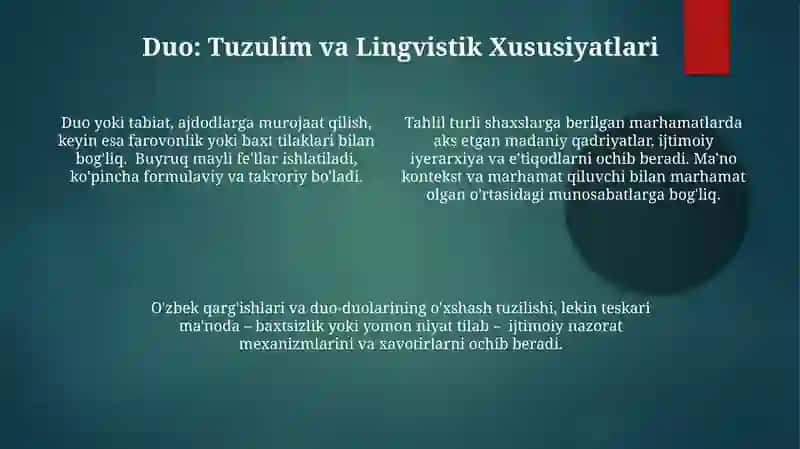 O'zbek Duolarining Lingvistik Tahlili 4