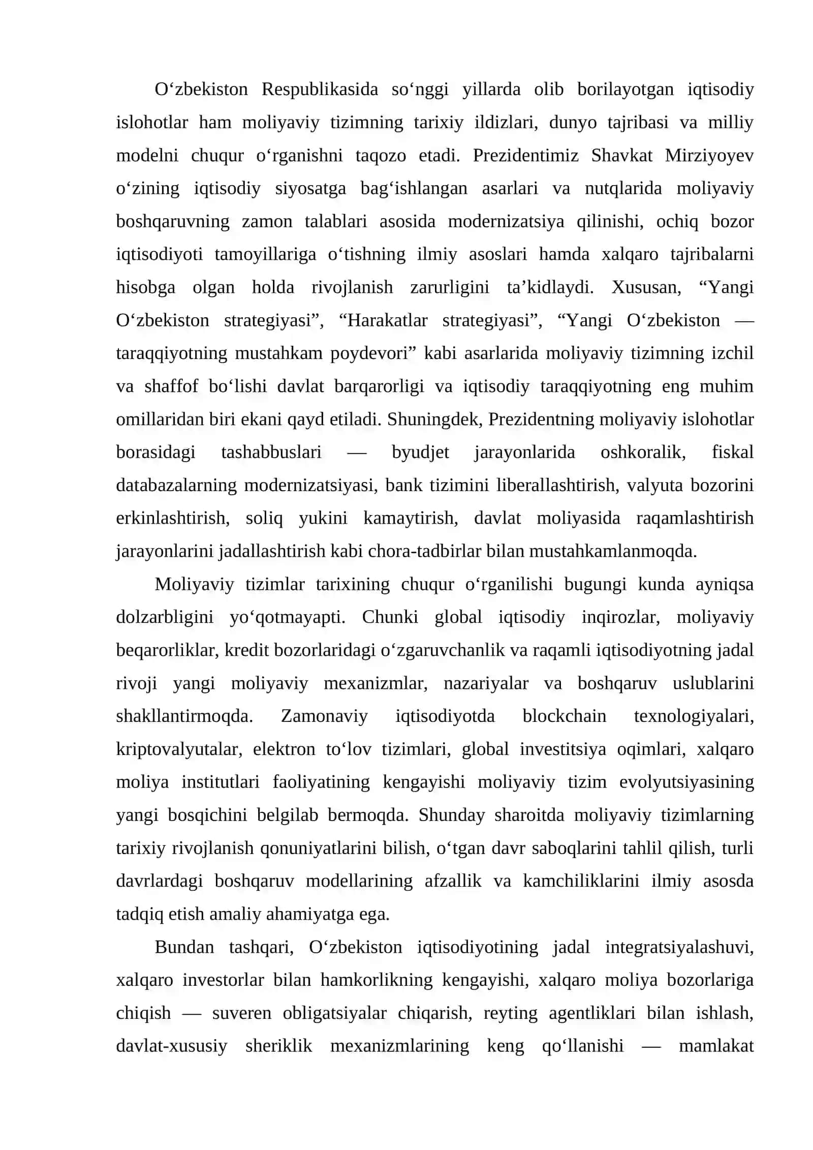 Moliyaviy tizimlar tarixi 4