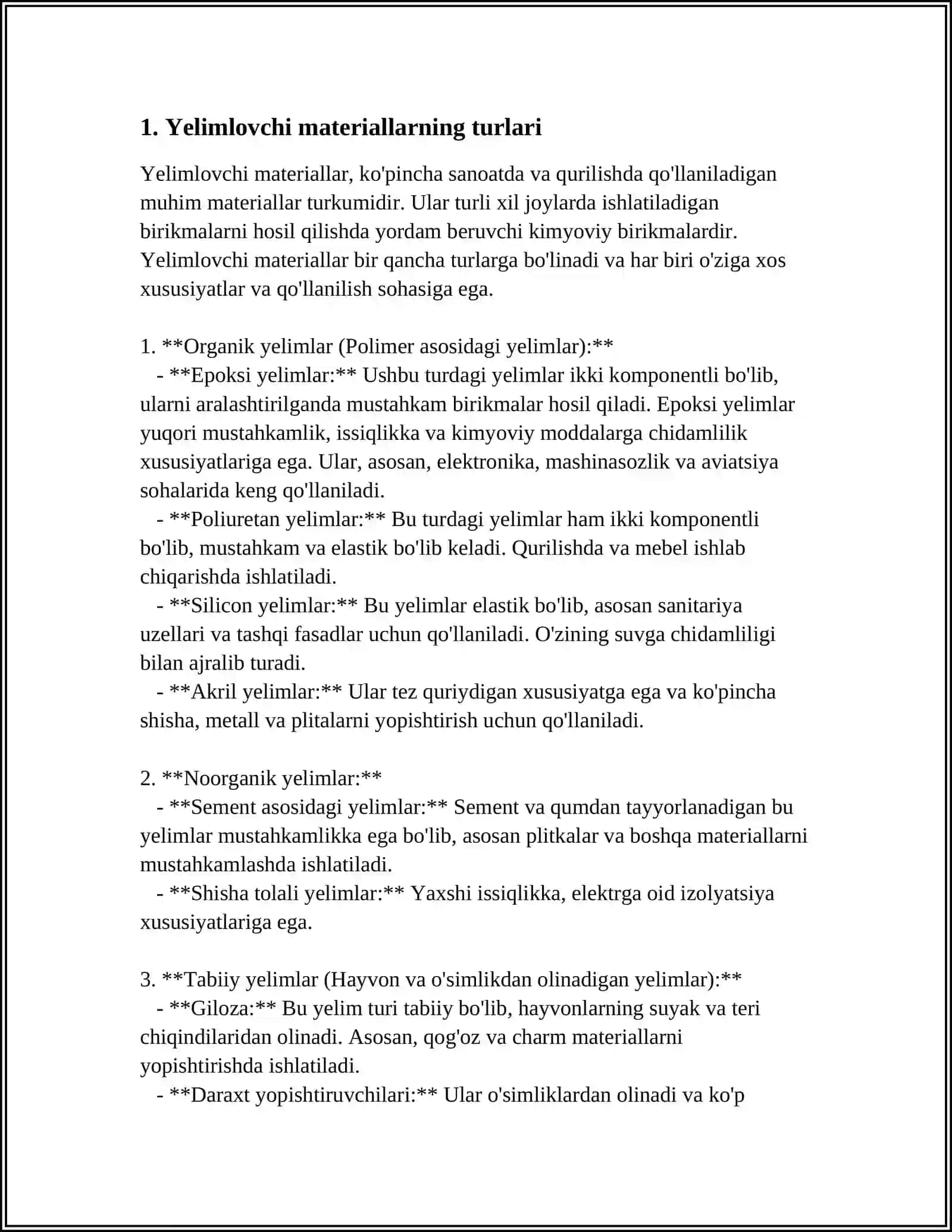 YELIMLOVCHI MATERIALLAR TARKIBI ULARNING KLASSIFIKATSIYASI VA ISHLATILISHI 4