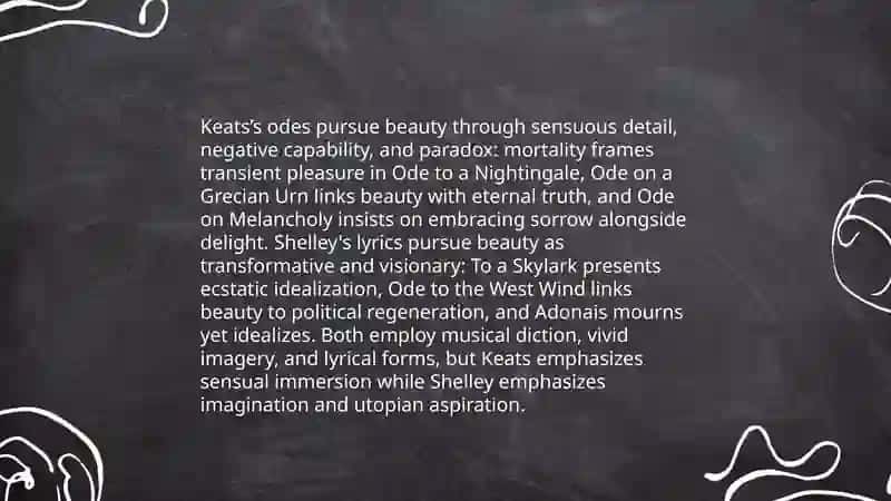 Romantik Poetry and Aestheticism: An Analysis of the Works of Shelley and John Keats 4