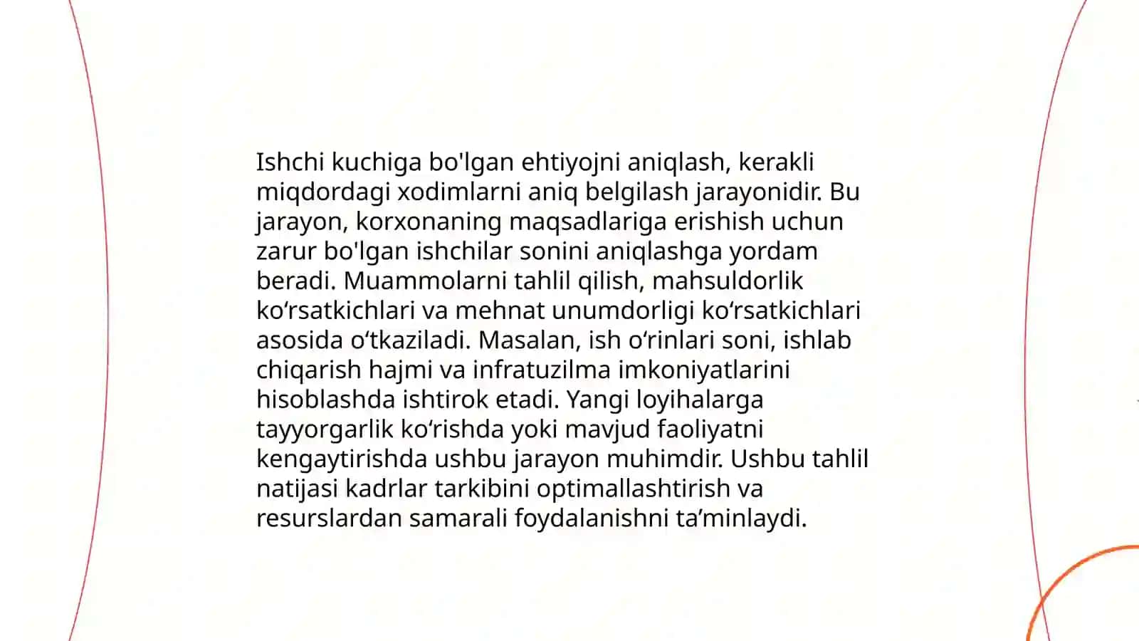 Korxonaning mehnat resurslari bilan taminlash tahlili 4
