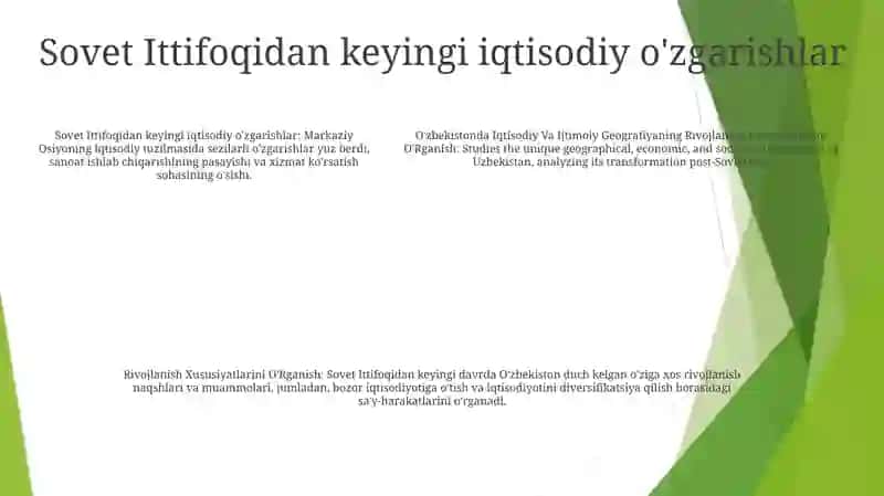 O'Zbekistonda Iqtisodiy Va Ijtimoiy Geografiyaning Rivojlanish Xususiyatlarini O'Rganish 4