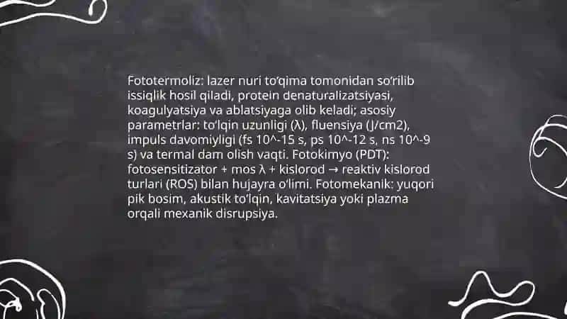 Lazer texnologiyalari va ularning tibbiyotda qo'llanishi 4