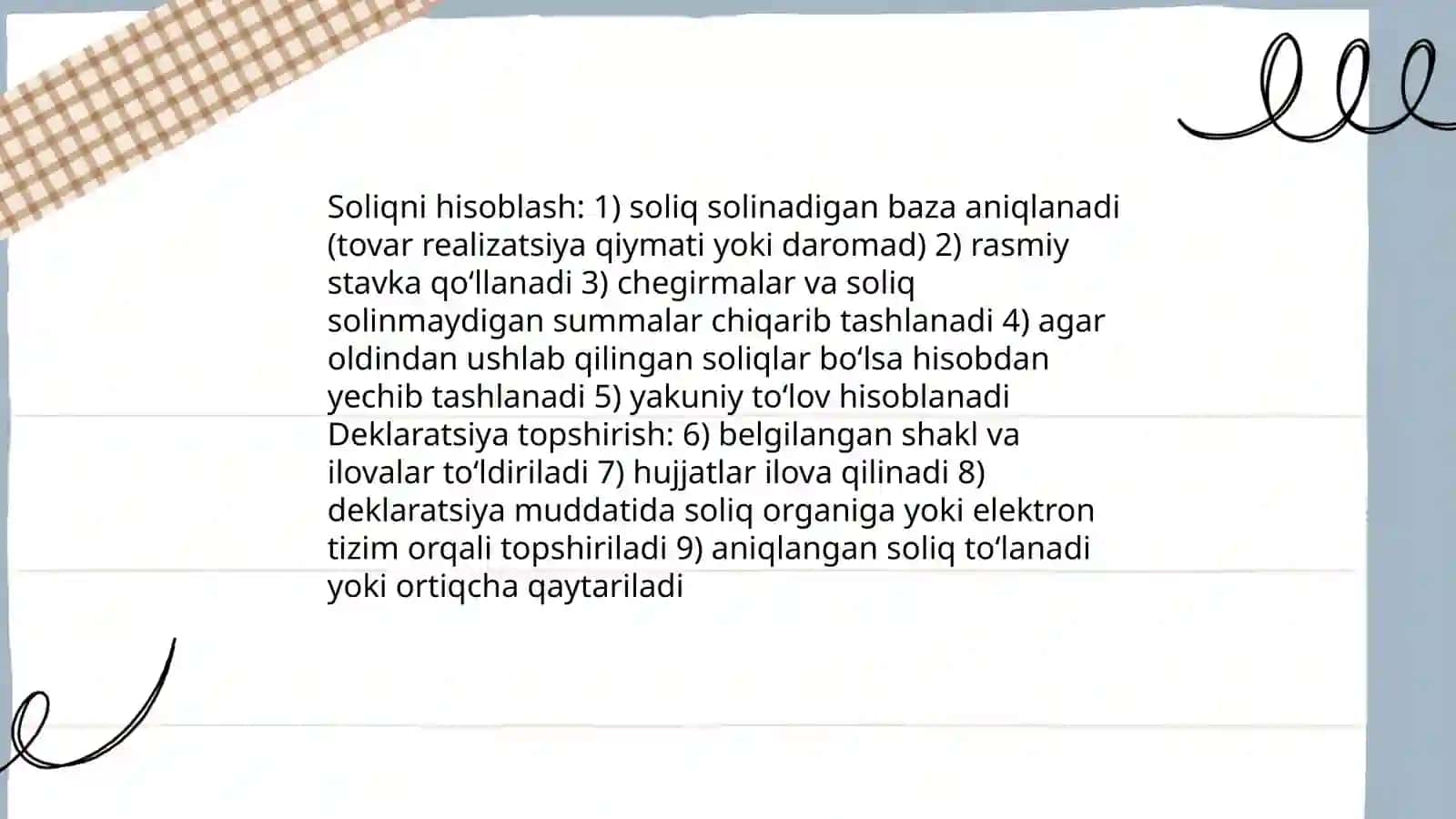 Tovar va daromad soligi 4