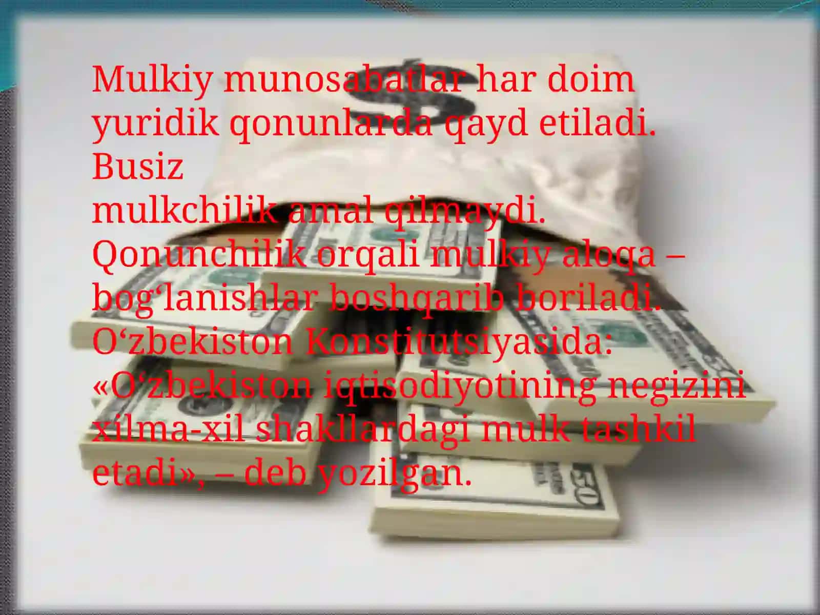 Mulkni davlat tasarrufi dan chiqarish va xususiy,lashtirishning maqsadi va usullari 4