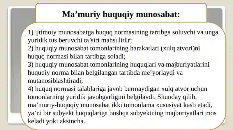 Ma’muriy-huquqiymunosabatlar 4