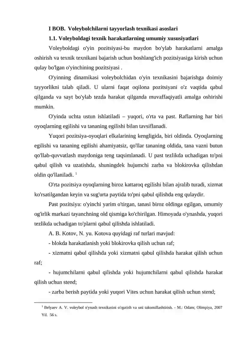 Voleybol o'yinida to’p uzatish va sakrash texnikasini oshirish 4