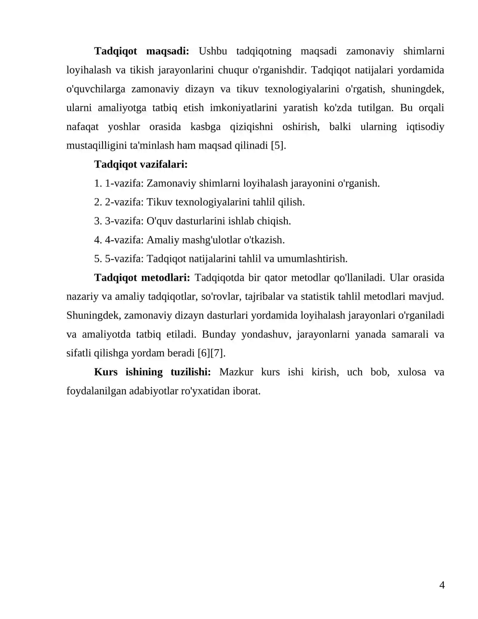 Zamonaviy shimlarni loyihalash va tikishni o'rgatish metodikasi 4