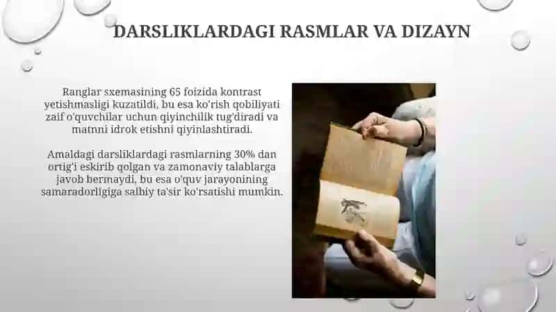 Amaldagi "Adabiyot" darisliklar holatini o'rganib chiqish 4