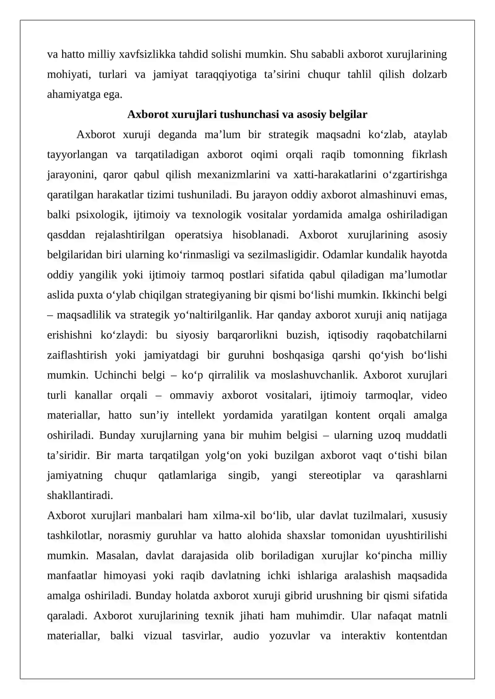 Axborot xurujlari va uning jamiyat taraqqiyotiga ta’siri 4