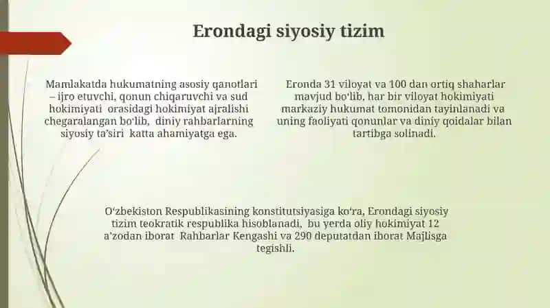 Eron mamlakatiga umumiy tavsif 4