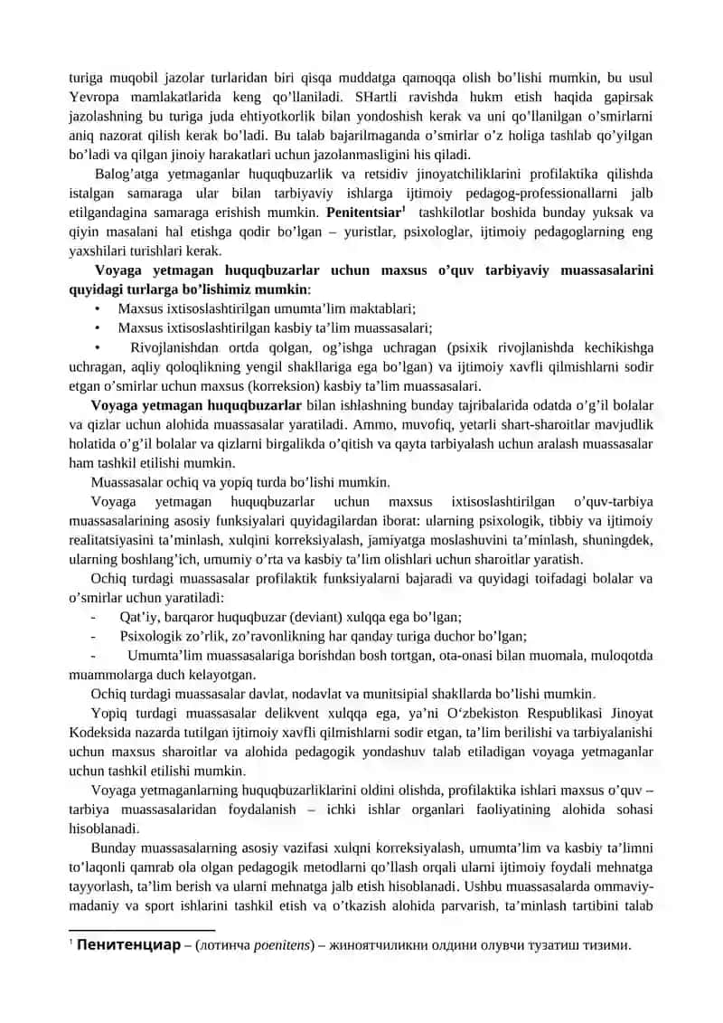 Voyaga yetmaganlar jinoyatchiligi muammosi 4