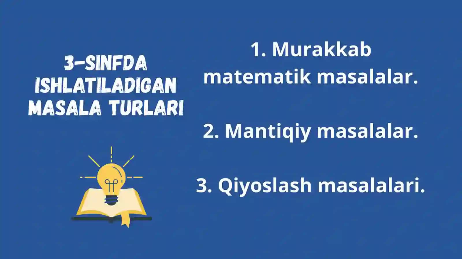 Mantiqiy fikrlashga oid masalalar ustida ishlash 4