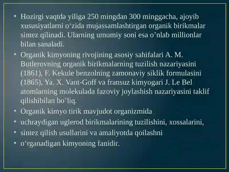 Organik kimyo 4