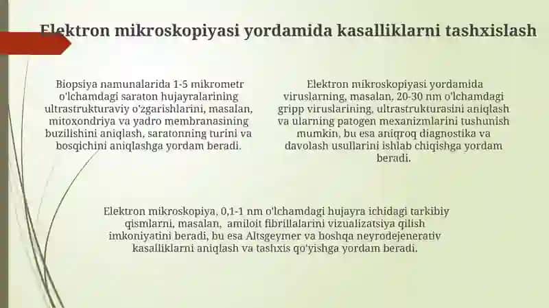 Elektron mikroskopiya usullarining tibbiyotda ahamiyati 4