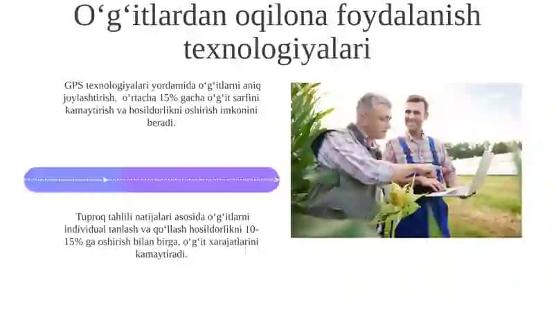 Precision qishloq xo'jaligi va uning afzalliklari 4