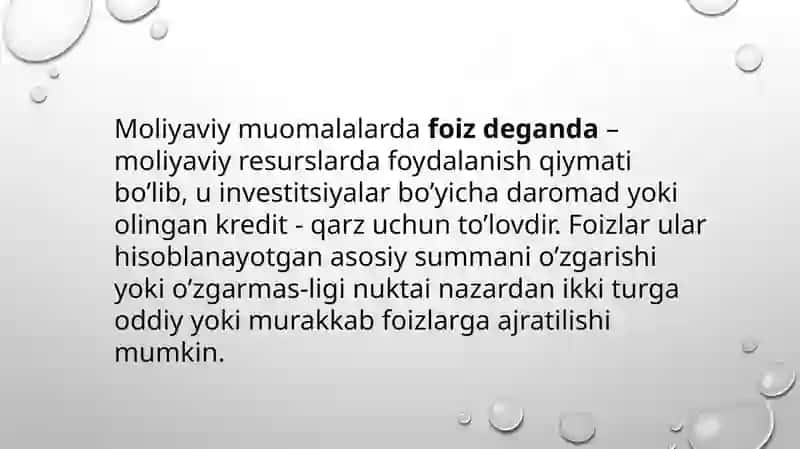 Alimatov Isroiljonning Beznés Matematika fanidan tayorlagan taqdimoti 4