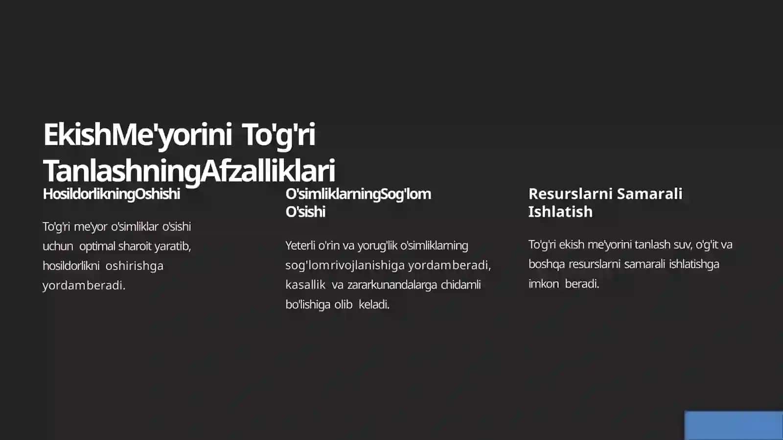 Hosilni  rejalashtirishda  ekish  me’yorining  o‘rni 4