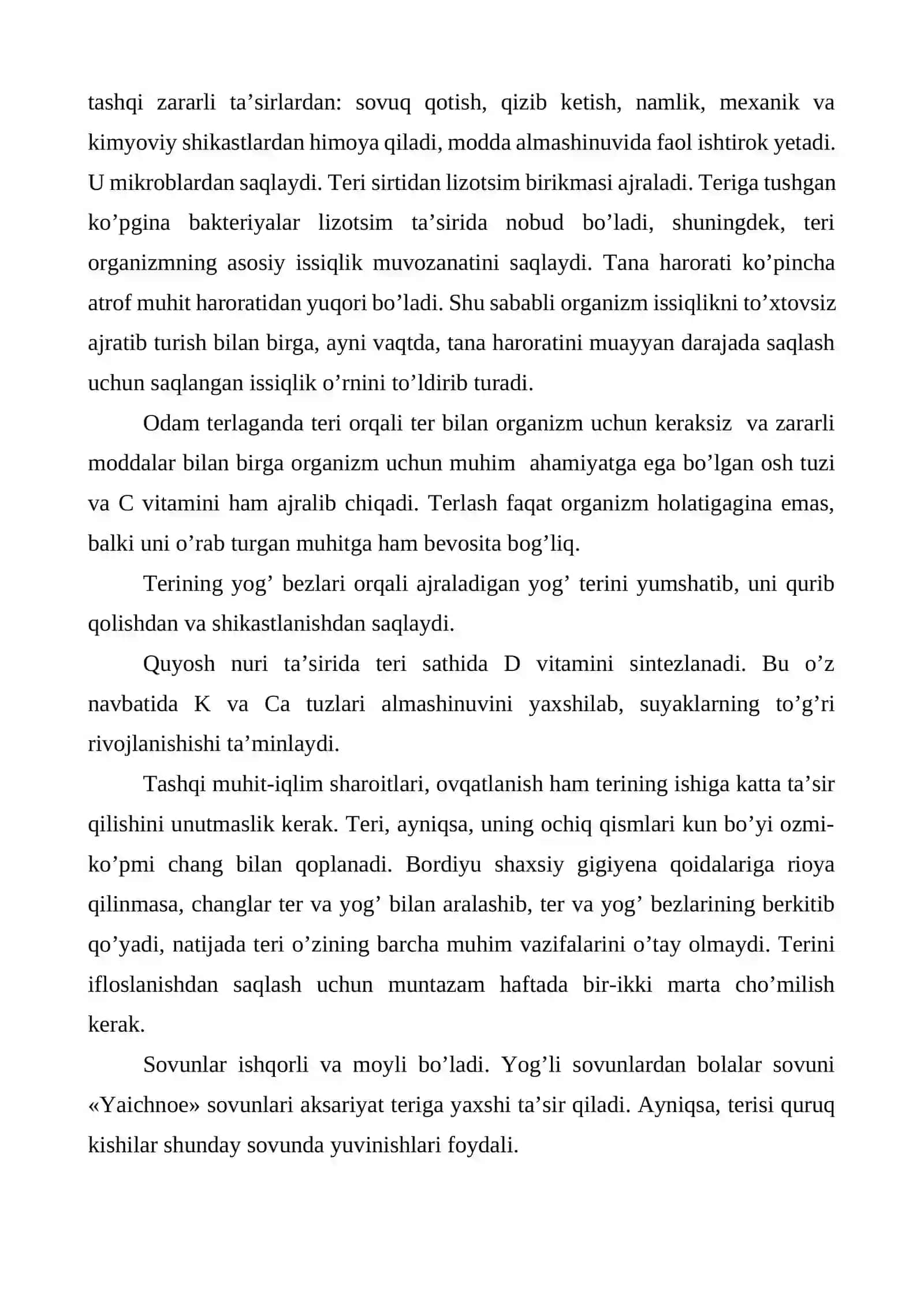 Shaxsiy gigiyena va sport gigiyenasi 4