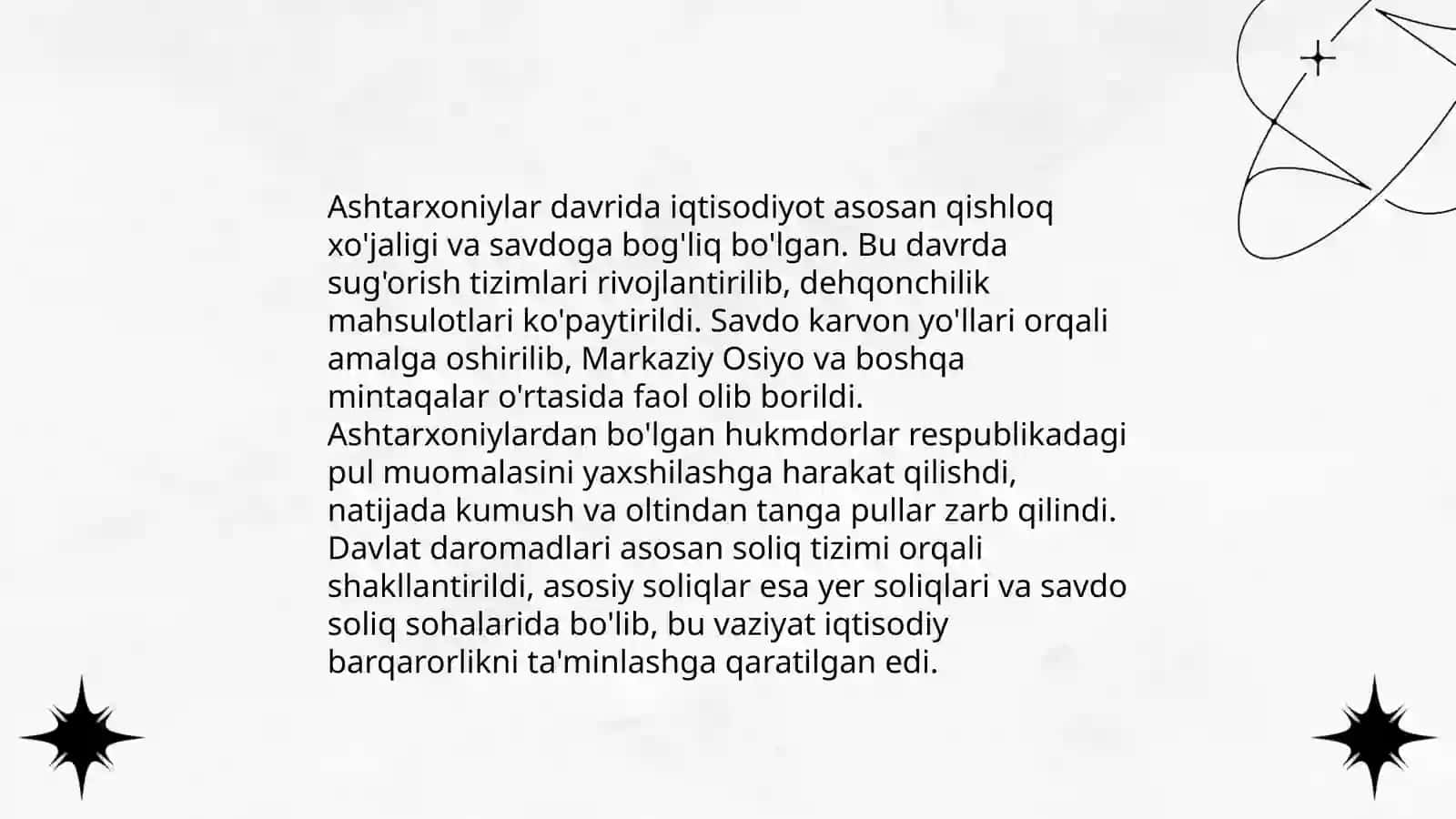 Ashtarxoniylar davrida savdo yo‘llari 4