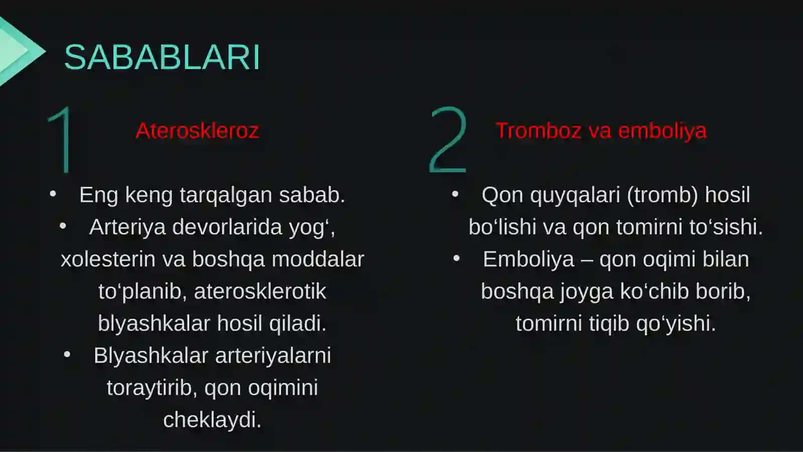 Arterial qon tomir obliteratsiyasida zamonaviy davolash usullari 4