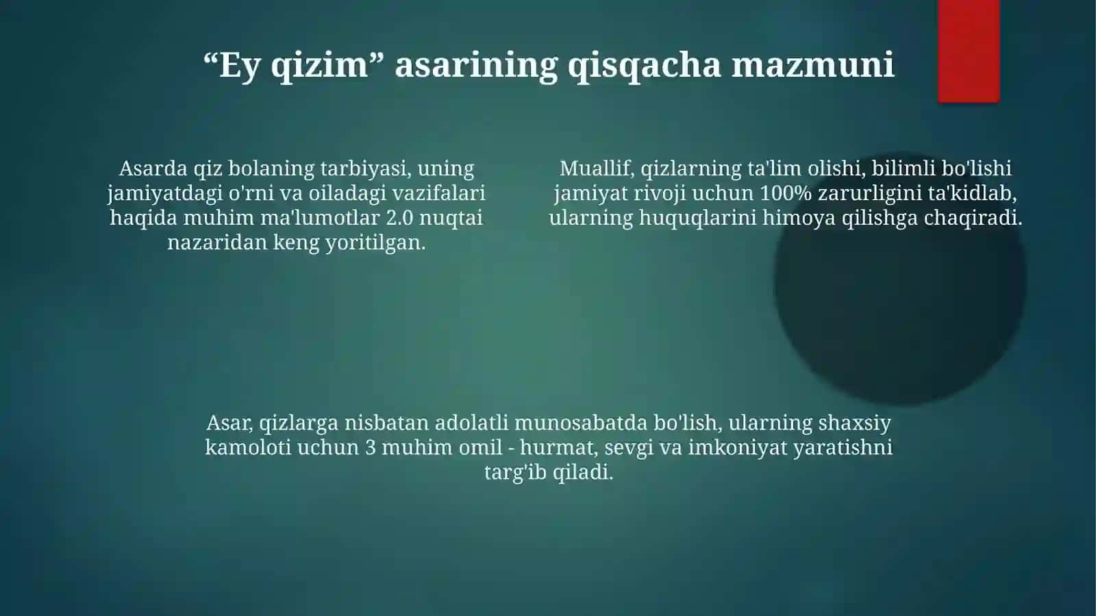 Ey qizim asari 4