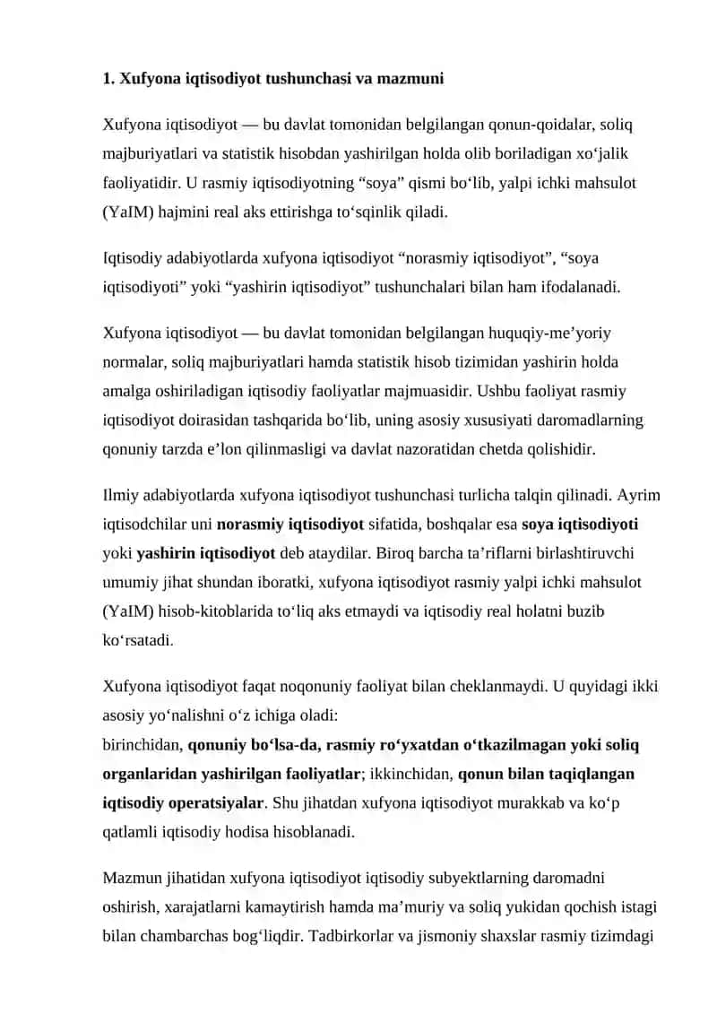 XUFYONA IQTISODIYOT VA UNING IJTIMOIY-IQTISODIY OQIBATLARI 4