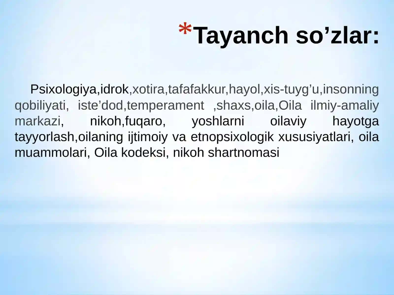 Oilavama’naviy-axloqiytarbiya: ”Hayotvaturmushodobi“ 4