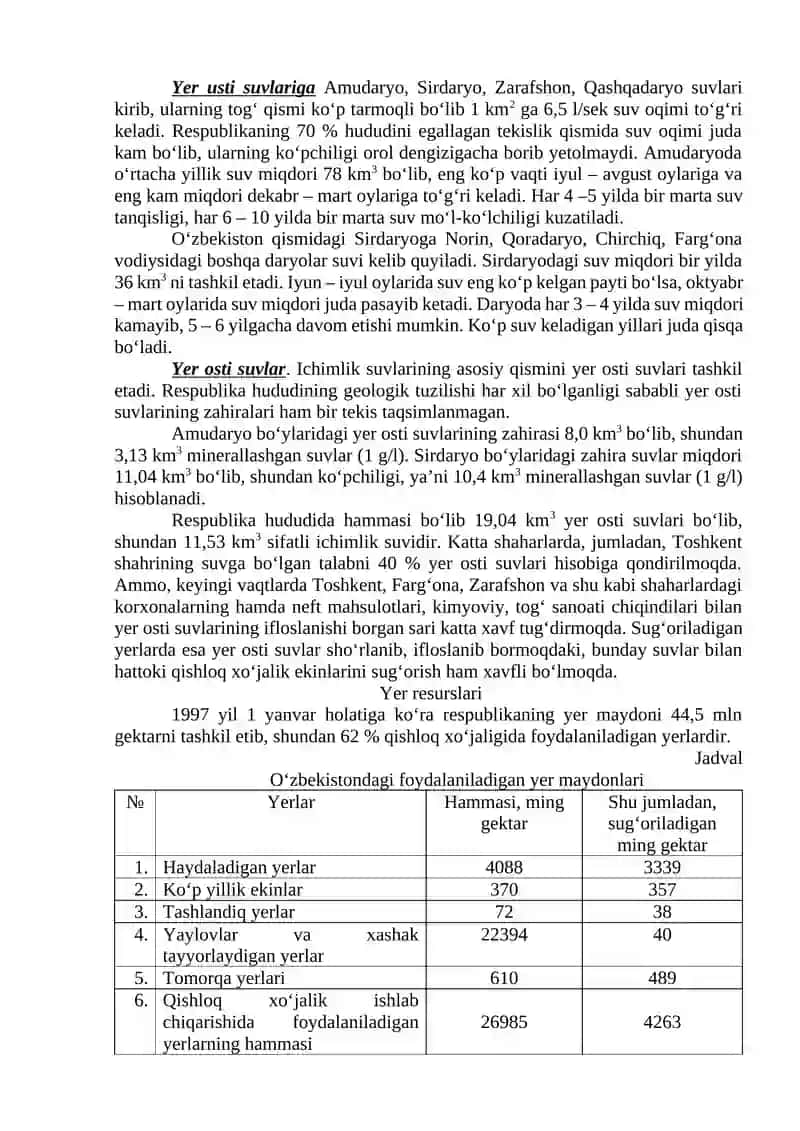 Tabiiy resusrlar 4