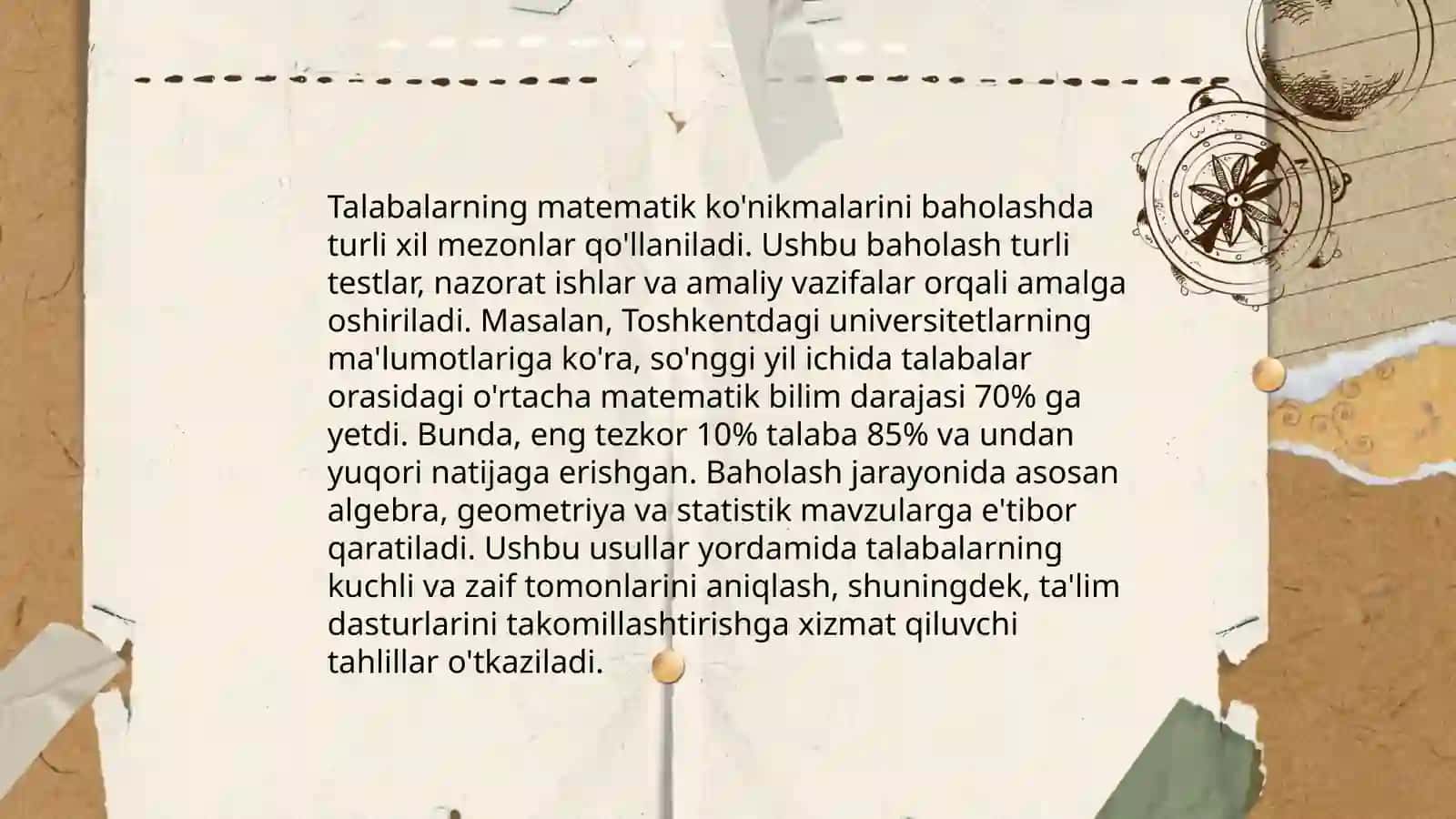 Boshlanğich ta'limda õquvchilarning bilim, kõnikma va malakalarini tashxis qilish 4