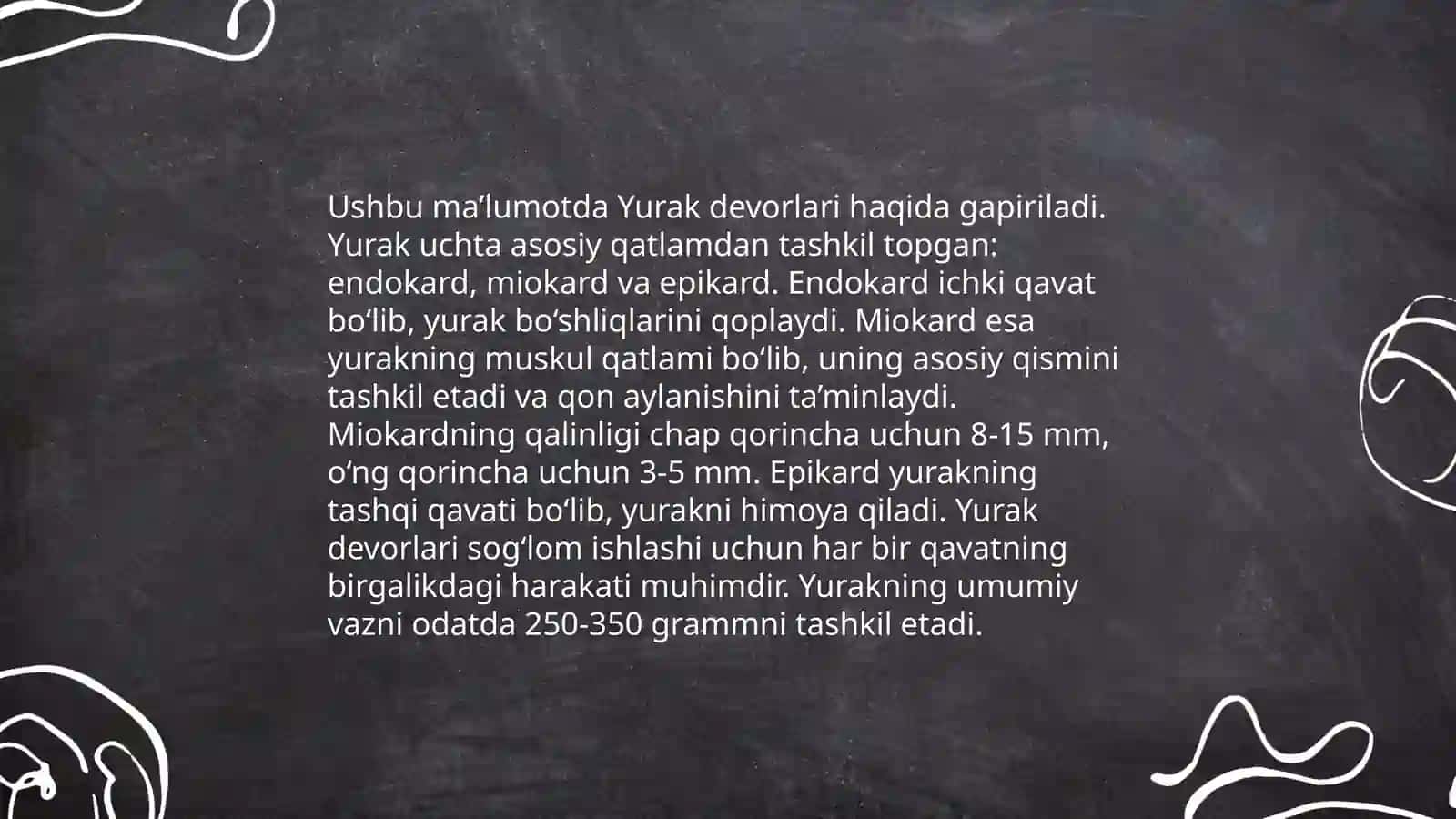 Yurak anatomiyasi 4