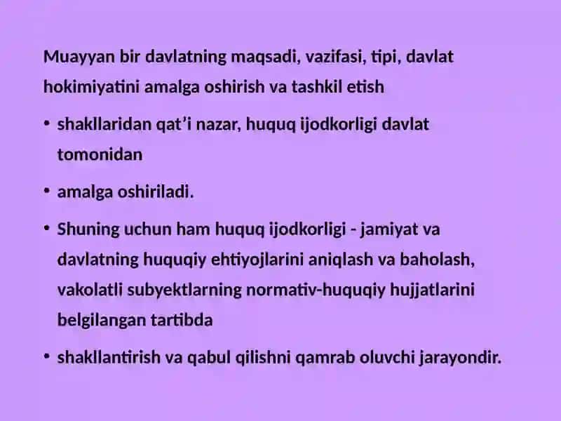 Huquq ijodkorligi 4