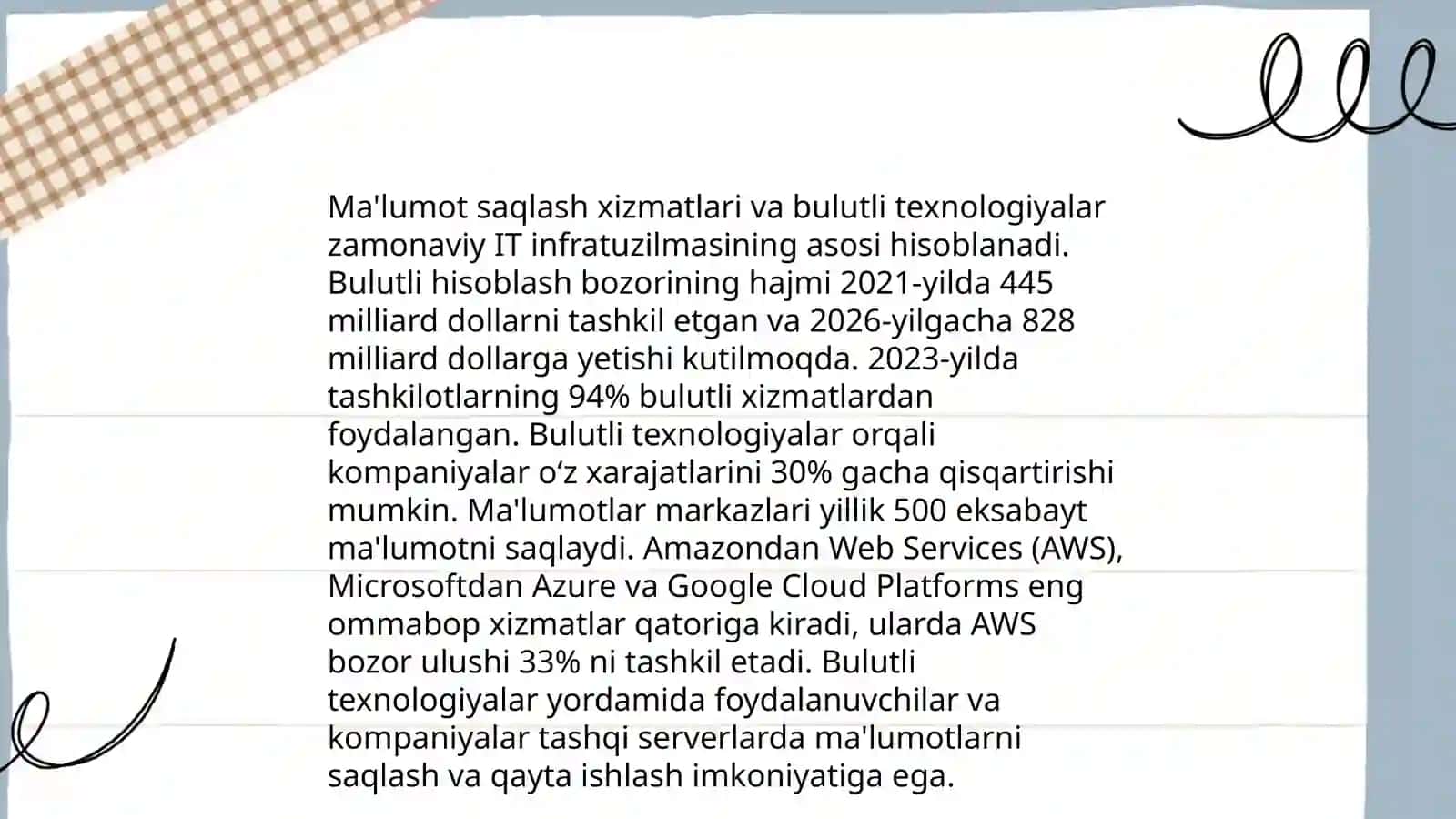 Bulutli texnologiyalar kasbiy faoliyatda 4
