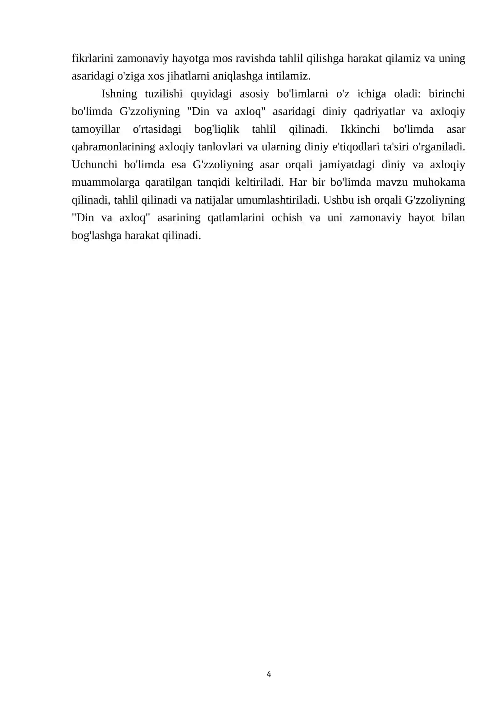 G'zzoliyning Tavba asari,,Din va axloq" 4
