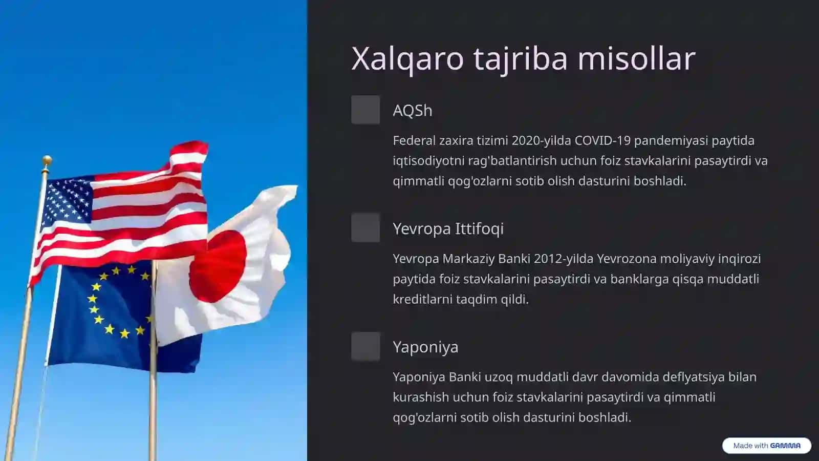 Pul kredit siyosati: xalqaro tajriba asosida tahlil 4