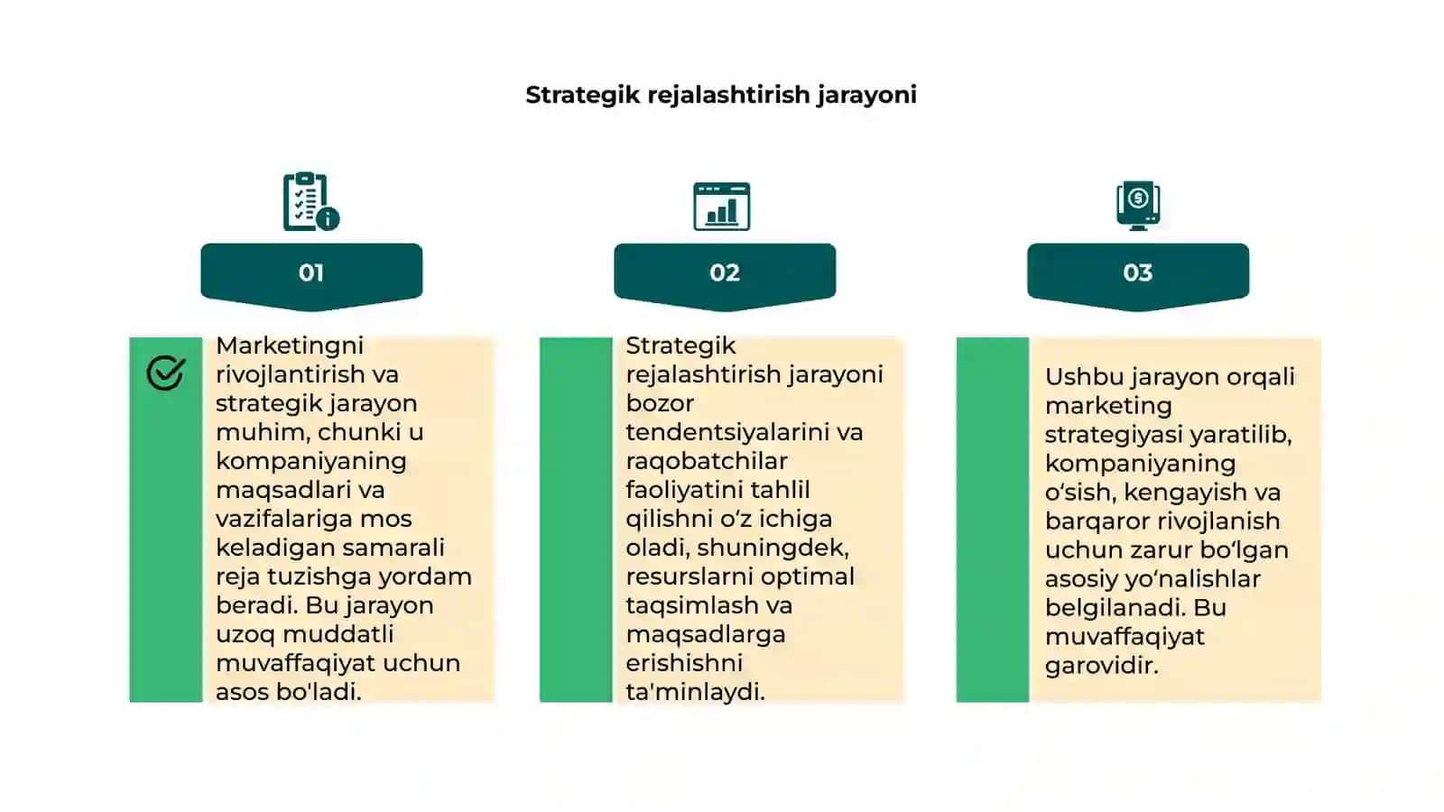Marketingni rivojlantirish va strategik jarayon 4