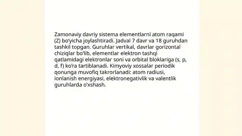 Davriy qonun va davriy sistema 4