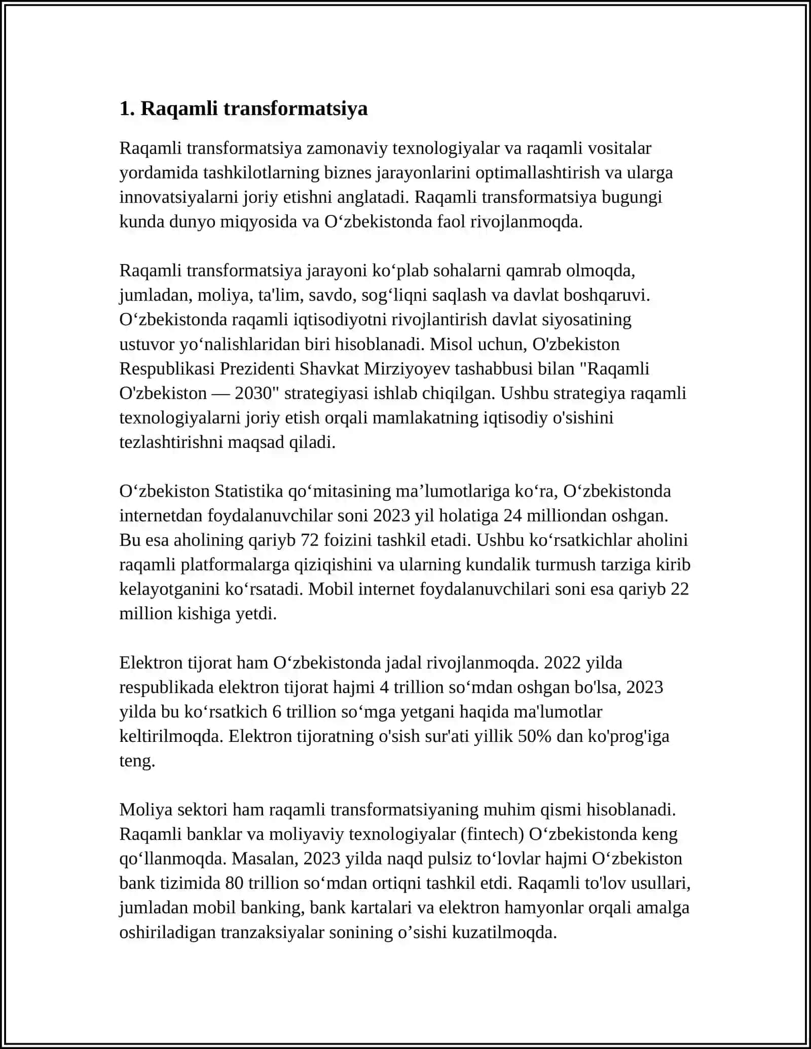 ZAMONAVIY AXBOROT TEXNOLOGIYALARI 4