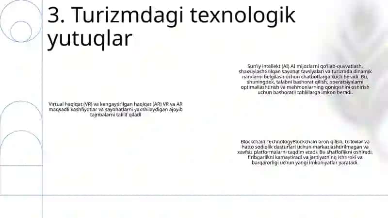 Turizm Turlarini Ishlab Chiqish Texnologiyasi Taqdimot Tayyorlash 4