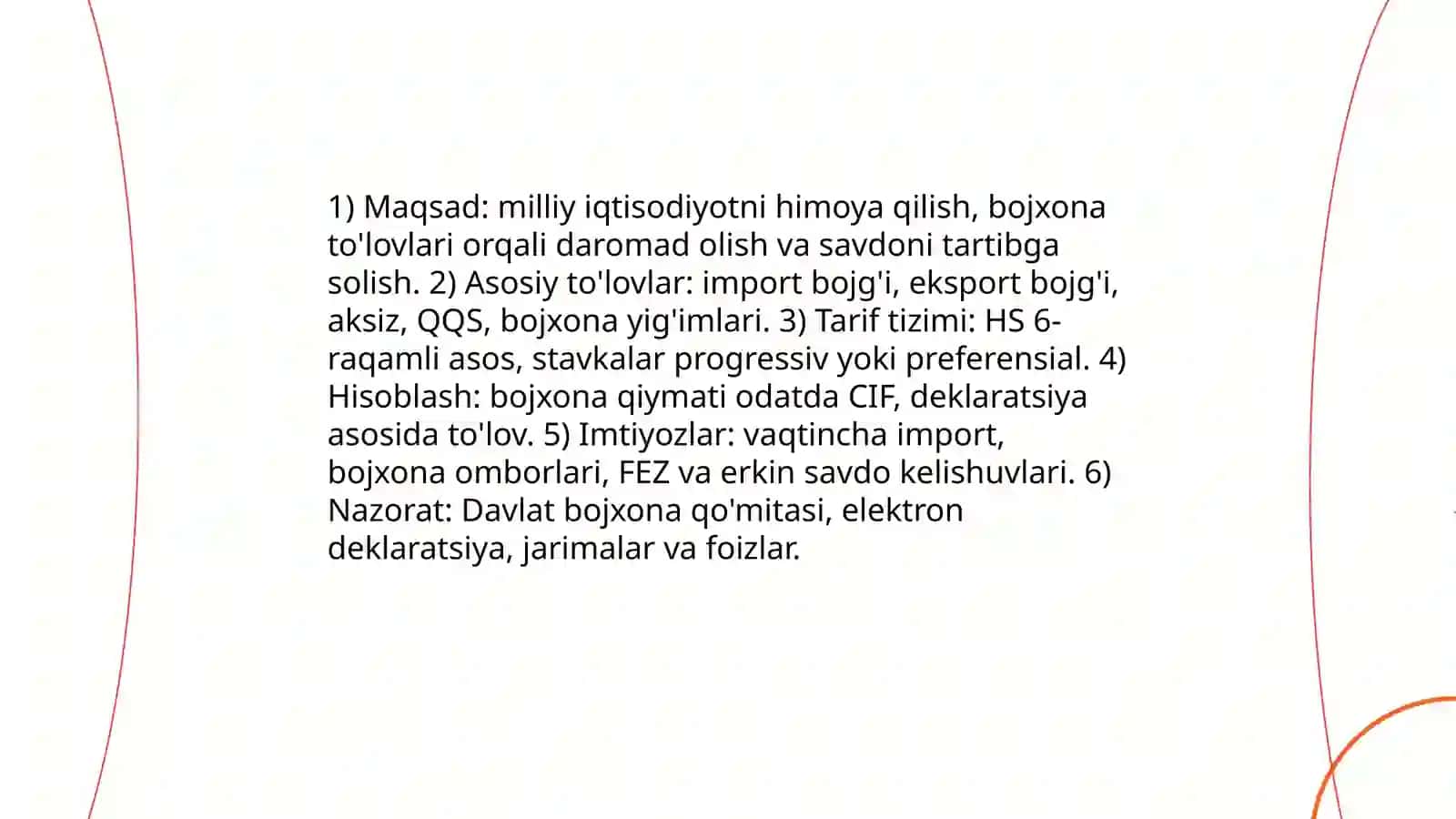 O'zbekiston Respublikasi bojxona siyosatining huquqiy asoslari 4
