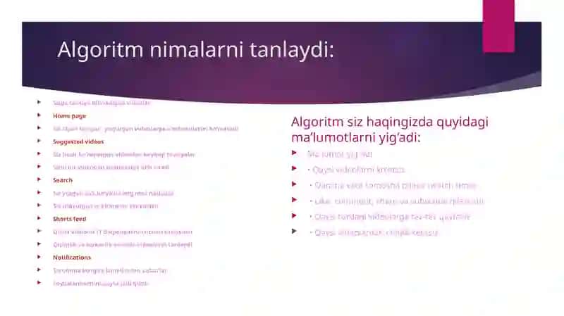 YOU TUBE ALGORITIMI 4