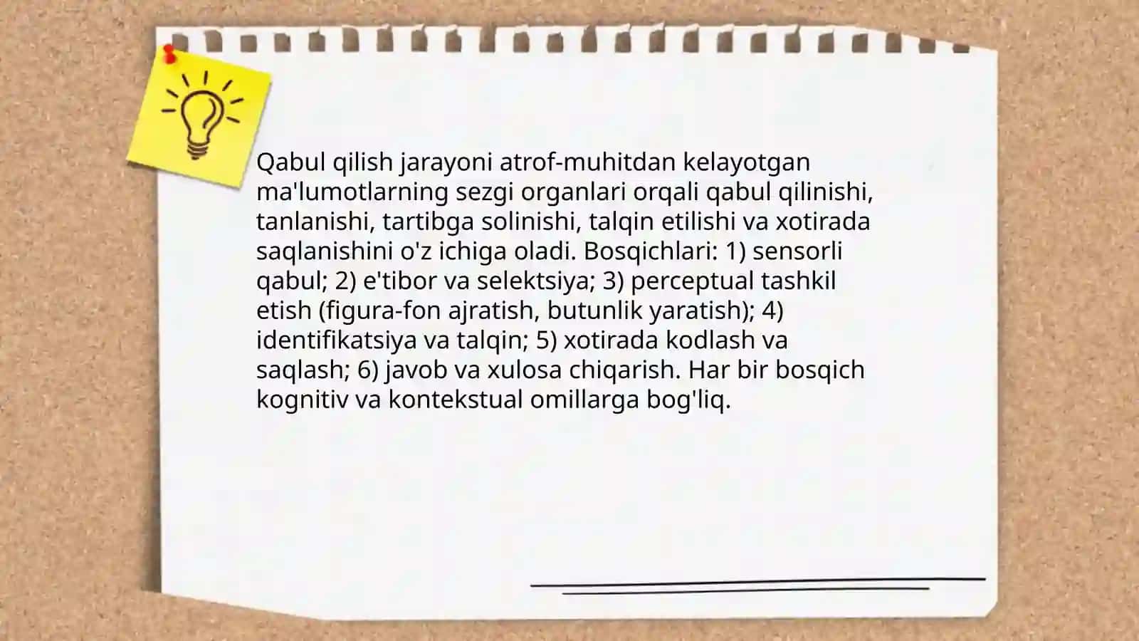 Qabul qilish (idrok) 4