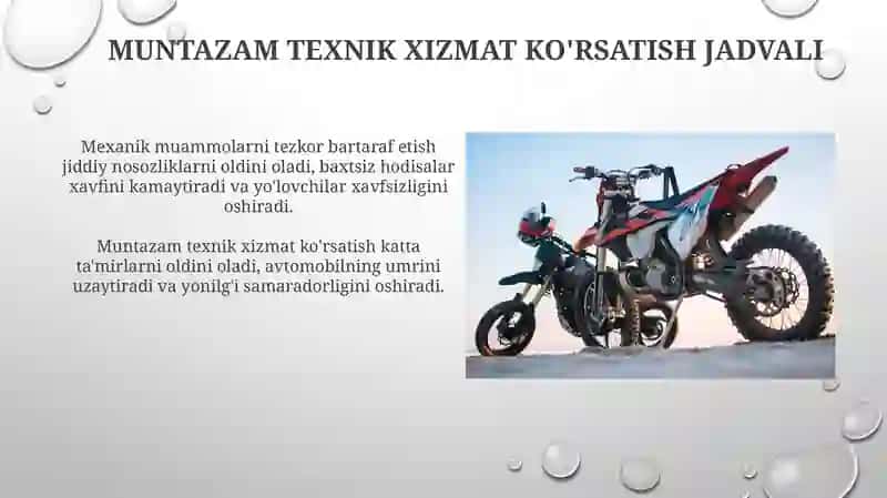 Transport vositalarining xavfsiz harakatlanishni taminlash 4