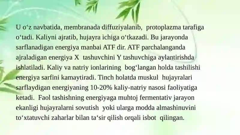 Ion kanallarining aktivatsiyasi,deaktivatsiyasi va inaktivatsiyasi. 4