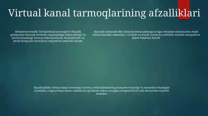 Virtual Kannalli Tarmoqlar 4
