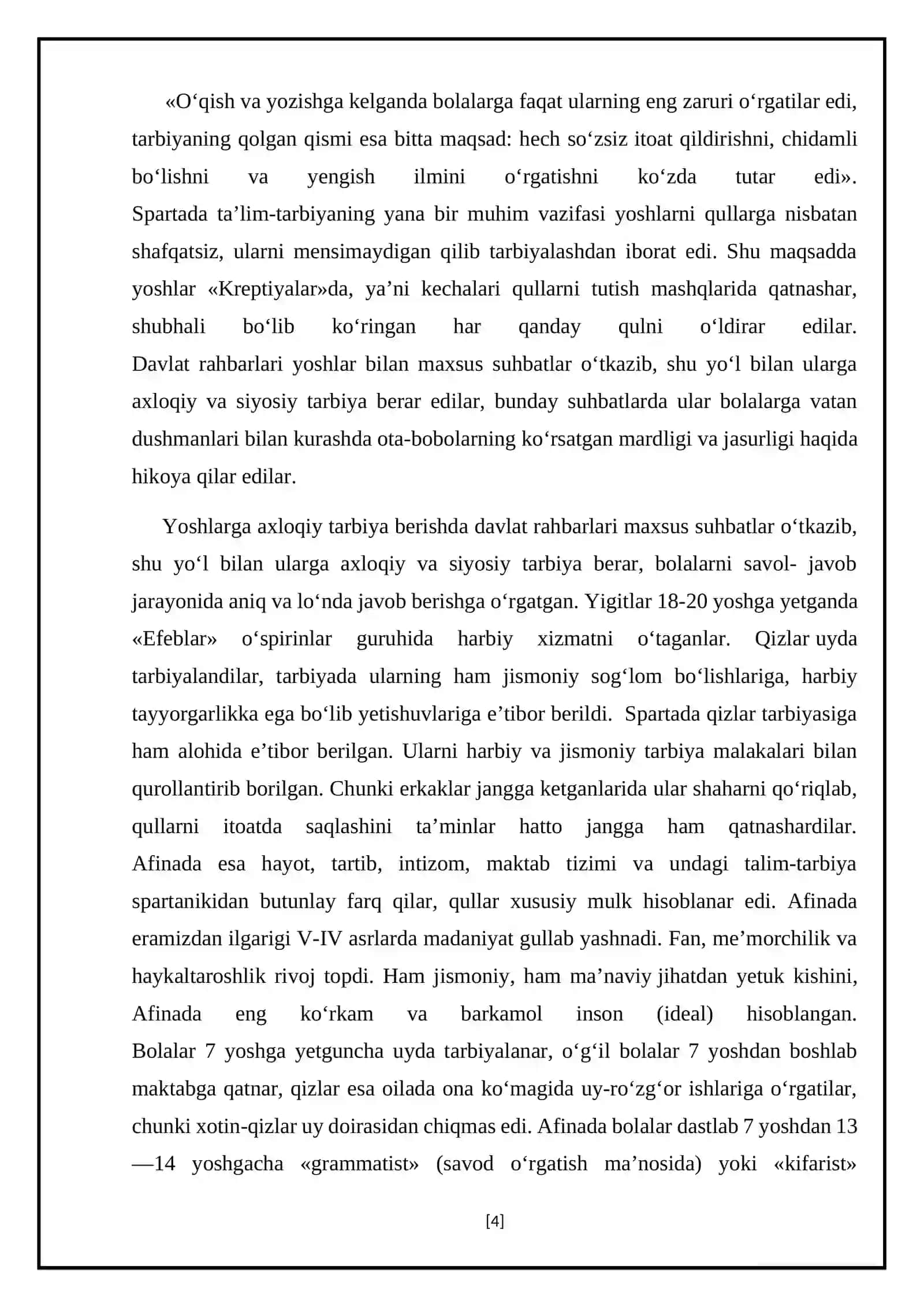 Eng qadimgi davrlarda XIX asrning birinchi yarmida jahon pedagogika fanining rivojlanish tarixi 4