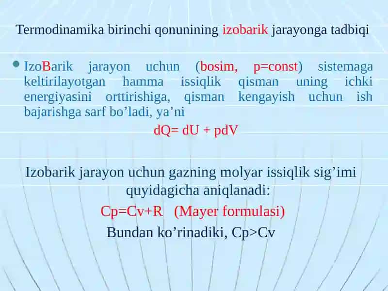 Termodinamika qonunlari va ularning tadbiqini o'rganish 4
